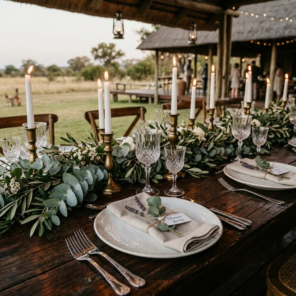 Wedding ceremony setup